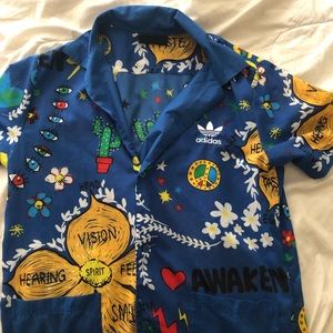 Adidas blue shirt